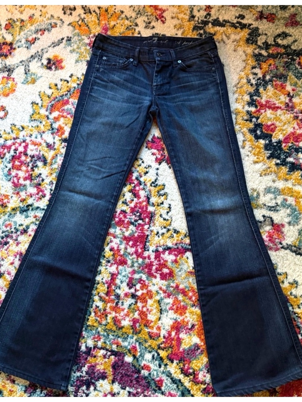 Vintage 7 for All Mankind Flare Jeans size 26 Inseam 30”